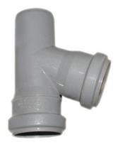 trisakis senukai - Trišakis Wavin 3-Way Drain Pipe Grey 67° 40mm - 1 nuotrauka