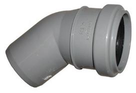 optima 50 - Alkūnė Wavin Elbow Pipe Optima Grey 45° 50mm - 1 nuotrauka