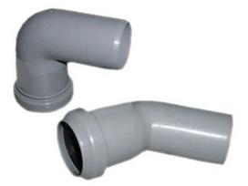 kanalizacijos vamzdziai senukai - Alkūnė Wavin Elbow Pipe Grey 90° 40mm - 1 nuotrauka