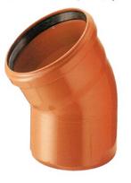pvc kanalizacija 110 alkune - Alkūnė Wavin Elbow Pipe PVC 22° 110mm - 1 nuotrauka