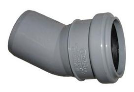 kanalizacijos alkune - Alkūnė Wavin Elbow Pipe Grey 30° 40mm - 1 nuotrauka