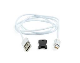 pakrovejas lightning - Gembird Magnetic Cable USB / Apple Lightning Silver - 3 nuotrauka