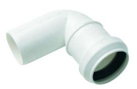 PP HT vidaus kanalizacijos alkūnė PIPELIFE, DN32, 90°, baltos sp.
