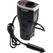 Technaxx TE13 Car, 2 USB Ports and 1 CEE 7/4 Output, DC 12V, AC 230V 50hz, Juodas / TE13