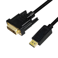 displayport dvi - Kabelis Logilink DisplayPort to DVI cable, juoda, 1 m - 1 nuotrauka