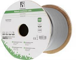 DELTACO S / FTP Cat7 Instaliacinis kabelis, 100m, 600MHz, Delta Certified, LSZH, pilkas TP-70