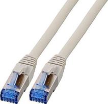 cat7 kabelis - EFB RJ45 Patchkabel S/FTP,Cat.6A,Cat7 TPE superflex,15m,grau - 1 nuotrauka