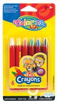 Veido puošybos kreidelės Colorino Kids, 6 spalvos