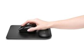 peles kilimelis mouse pad - Kensington ErgoSoft Mouse Pad With Wrist Rest For Standard Black - 4 nuotrauka