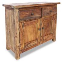 Komoda VLX Solid Reclaimed Wood 244490, ruda, 75 x 30 x 65 cm