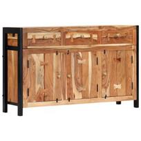 Komoda VLX Solid Acacia Wood 247449, ruda, 120 x 35 x 75 cm