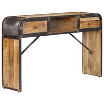 Komoda VLX Solid Mango Wood 247805, ruda, 120 x 30 x 75 cm