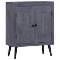 Komoda VLX Solid Mango Wood 245909, pilka, 60 x 30 x 76 cm