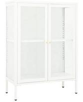 Komoda VLX Sideboard, skaidri/balta, 35 x 75 x 105 cm