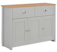 Komoda VLX Sideboard, pilka, 35 x 112 x 81 cm