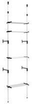 Spinta VLX Telescopic Wardrobe System w/ Shelves 321106, sidabro/juoda, 70 cm x 40 cm x 300 cm