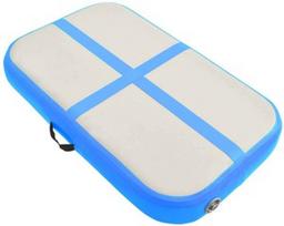 Pripučiamas gimnastikos kilimėlis VLX Gymnastics Mat, mėlyna/pilka, 60 cm x 100 cm x 200 mm