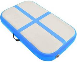 Pripučiamas gimnastikos kilimėlis VLX Gymnastics Mat, mėlyna/pilka, 60 cm x 100 cm x 100 mm