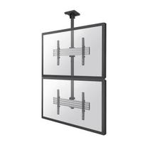 NEOMOUNTS PRO FLAT SCREEN CEILING MOUNT - 1X2 (2 X VERTICAL) 32-55" BLACK/SILVER