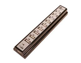 Logilink USB Hub 10-Port USB 2.0 with power adapter Black