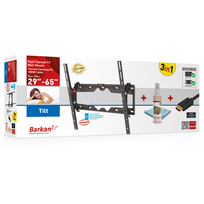 televizorius 65 tv - Barkan 3 in 1 Combo: Flat /Curved TV Wall Mount   Screen Cleaner   HDMI Cable CM310  Wall Mount - 3 nuotrauka
