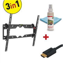 televizorius 65 tv - Barkan 3 in 1 Combo: Flat /Curved TV Wall Mount   Screen Cleaner   HDMI Cable CM310  Wall Mount - 5 nuotrauka