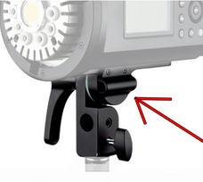 Godox AD600PRO statiefaansluiting / neigkop