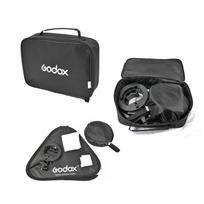 fotostudijos deze - Godox S type Bracket Bowens + Softbox 80x80cm + Grid - 1 nuotrauka