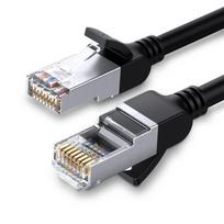 cat6a copper - UGREEN Cat 6 UTP Round Ethernet Cable Pure Copper 0.5m (black) - 1 nuotrauka