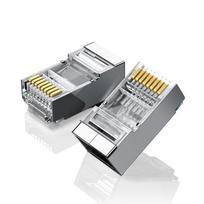 cat6 kabelis - UGREEN Ethernet RJ45 Metal plug, 8P/8C, Cat.6, UTP (10pcs.) - 1 nuotrauka