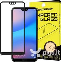 LCD apsauginis stikliukas Wozinsky 5D pritaikytas dėklui Huawei P20 Lite juodas