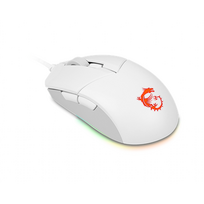 bluetooth pele - MSI Clutch GM11 Optical, RGB LED light, White, Gaming Mouse, 1000 Hz - 4 nuotrauka