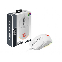 bluetooth pele - MSI Clutch GM11 Optical, RGB LED light, White, Gaming Mouse, 1000 Hz - 5 nuotrauka
