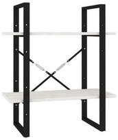 Pirkti Lentyna VLX 2-Tier Book Cabinet 806433, balta/juoda, 60 cm x 30 cm x 70 cm - Photo 1