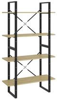Spinta VLX 4-Tier Book Cabinet 806460, ąžuolo, 80 cm x 30 cm x 140 cm