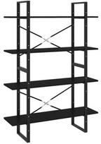 Pirkti Spinta VLX 4-Tier Book Cabinet 806478, juoda, 100 cm x 30 cm x 140 cm - Photo 1