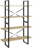 Spinta VLX 4-Tier Book Cabinet 806480, ąžuolo, 100 cm x 30 cm x 140 cm
