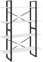 Spinta VLX 4-Tier Book Cabinet 806477, balta, 100 cm x 30 cm x 140 cm