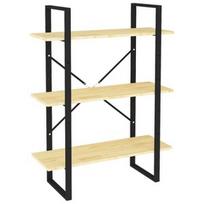 Lentyna VLX 3-Tier Cabinet, ruda/juoda, 80 cm x 30 cm x 105 cm