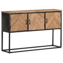 Spintelė VLX Solid Acacia Wood, ruda, 120 cm x 30 cm x 75 cm