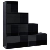 Lentyna VLX Sleek & Classic 800664, juoda, 155 cm x 24 cm x 160 cm
