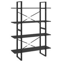 Pirkti Lentyna VLX 4-Tier Cabinet, juoda, 100 cm x 30 cm x 140 cm - Photo 1