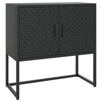 Komoda VLX Sideboard, juoda, 75 cm x 35 cm x 75 cm