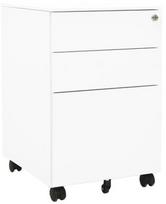 Biuro spinta VLX Mobile File Cabinet, balta, 45 x 39 x 60 cm
