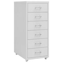 Biuro spinta VLX Mobile File Cabinet, balta, 28 x 41 x 69 cm