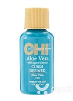 Glotninamasis plaukų aliejus garbanotiems plaukams Farouk CHI Aloe Vera 15 ml