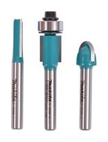 raktu - Frezų komplektas 3-vnt , 6mm Makita D-30209 - 1 nuotrauka
