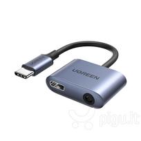 Ugreen audio adapter USB Type C (m) - USB Type C PD QC (f) + 3.5mm mini jack (f) CM231