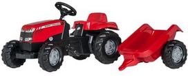 Automobilis su pedalais Rolly Toys Kid Massey Ferguson, raudonas