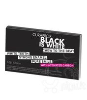 Dantis balinanti kramtomoji guma Curaprox Black is White N12 17 g